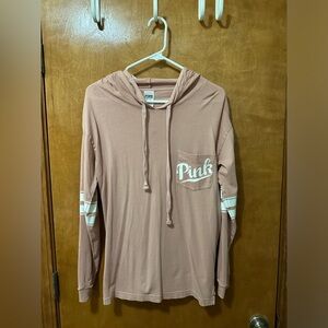 Pink Long Sleeve Hoodie- XS